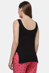 Floret Cotton Camisole (Pack of 2) - Skin Black — thumbnail 3